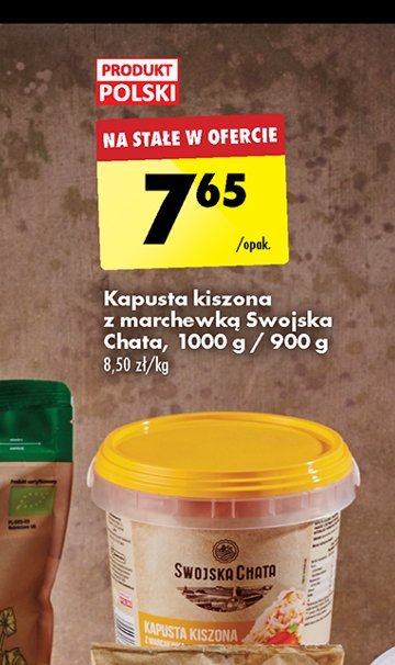 Kapusta kiszona z marchewką Swojska chata promocja