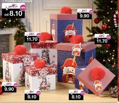Pudełko na prezent - różne wzory promocja w Woolworth