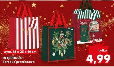 Torebka prezentowa INTERDRUK promocja w Kaufland