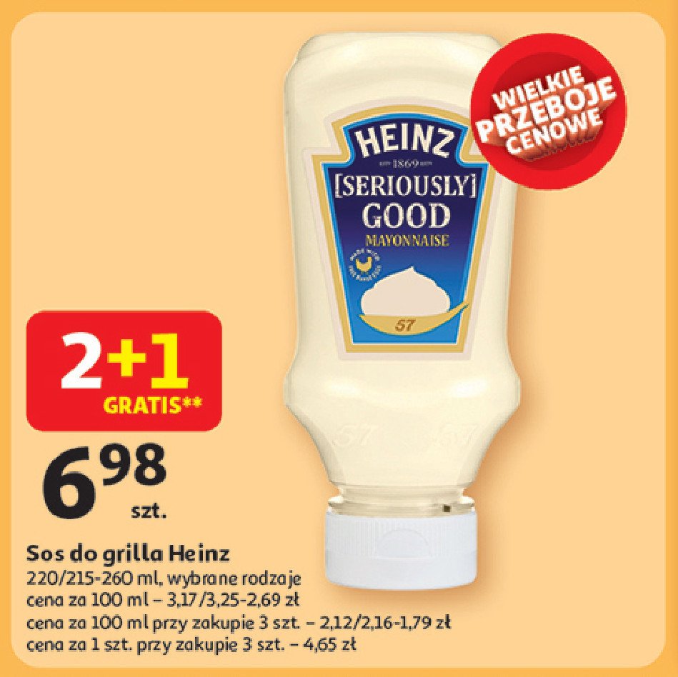 Majonez seriously good Heinz promocja w Auchan