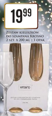 Zestaw kieliszków do szampana promocja w Dino