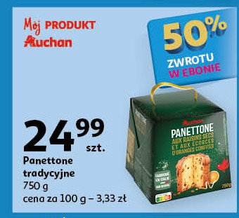 Ciasto panettone Auchan promocja w Auchan