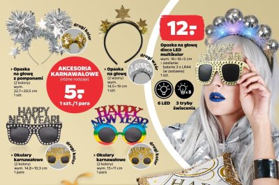 Opaska na głowę z pomponami promocja w Netto