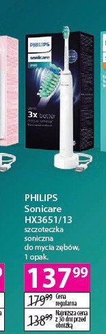 Szczoteczka soniczna hx3651/13 Philips sonicare promocja