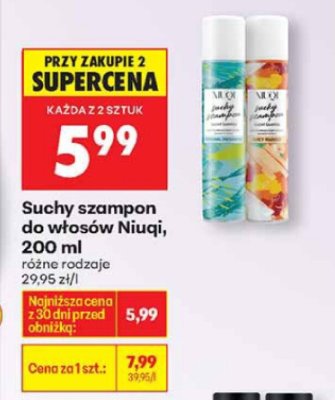 Suchy szampon do włosów 200 ml, różne rodzaje promocja w Biedronka