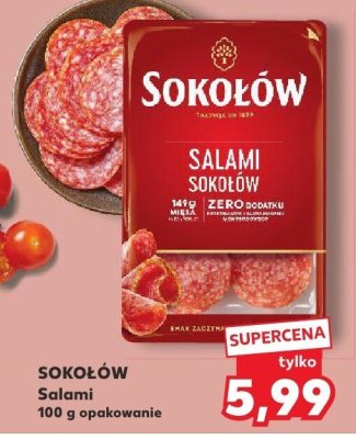 Salami zielona papryka Sokołów promocja w Kaufland
