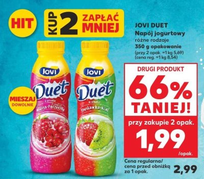 Napój jogurtowy Duet różne rodzaje promocja w Kaufland