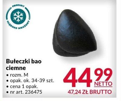 Bułeczki bao ciemne rozmiar M promocja w Makro
