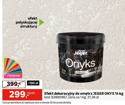 Farba Efekt dekoracyjny do wnętrz JEGER ONYX 14 kg promocja w Leroy Merlin
