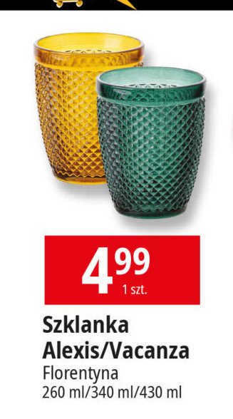 Szklanka vacanza Florentyna promocja