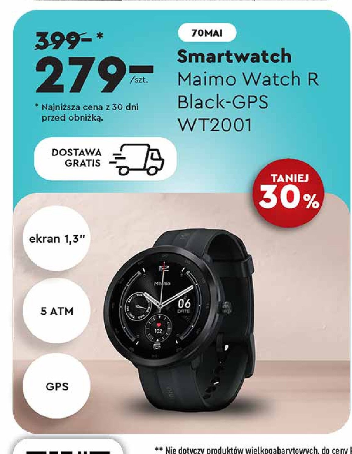 Smartwatch maimo wt2001 promocja