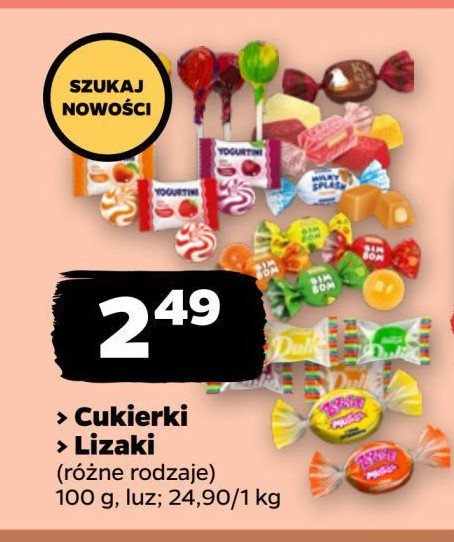 Cukierki jabłko & wiśnia & truskawka Zozole promocja