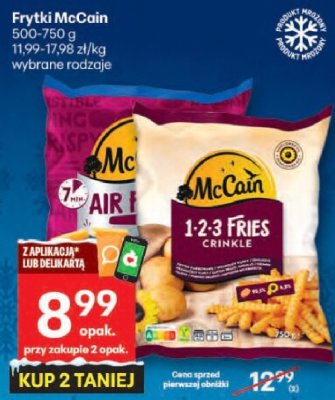 Frytki McCain wybrane rodzaje 500-750g promocja w Delikatesy Centrum