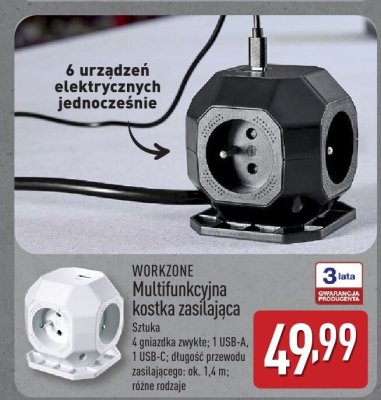 Multifunkcyjna kostka zasilająca promocja w Aldi