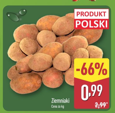 Ziemniaki z białym miąższem Awex promocja w Aldi