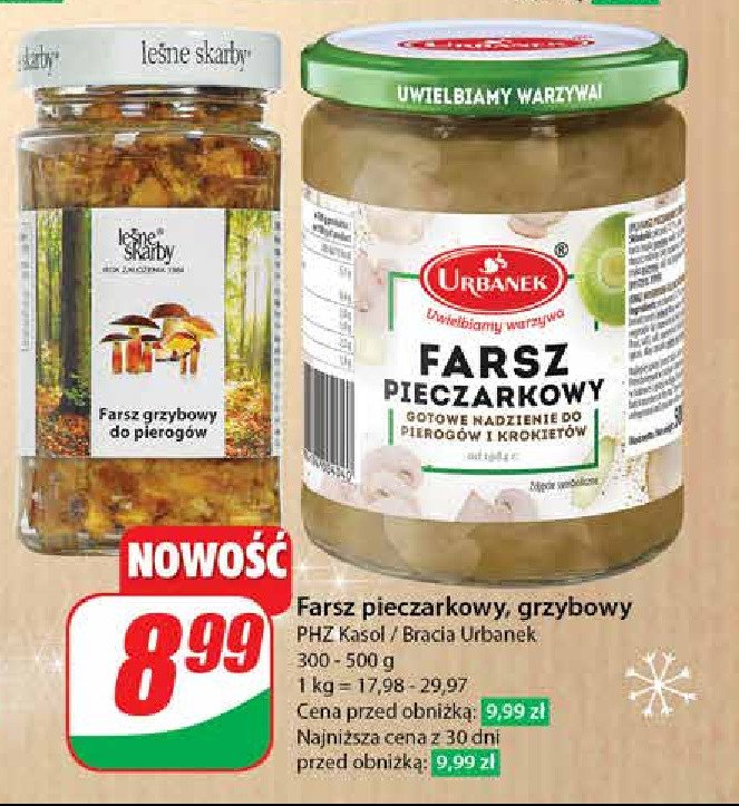 Farsz pieczarkowy Urbanek promocja w Dino