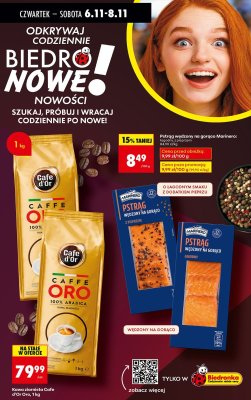 Pstrąg wędzony na gorąco Marinero łagodny z pieprzem, 100 g promocja w Biedronka