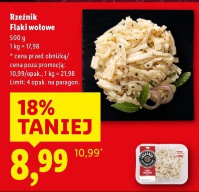 Flaki wołowe promocja w Lidl