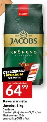 Kawa ziarnista Jacobs Krönung promocja w Twój Market