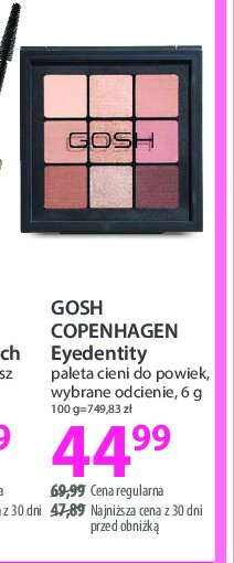 Paleta cieni do powiek Gosh copenhagen promocja w Hebe