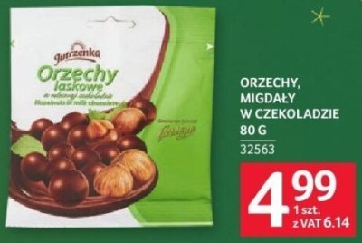 Cukierki Orzechy, migdały w czekoladzie 80 g promocja w Selgros
