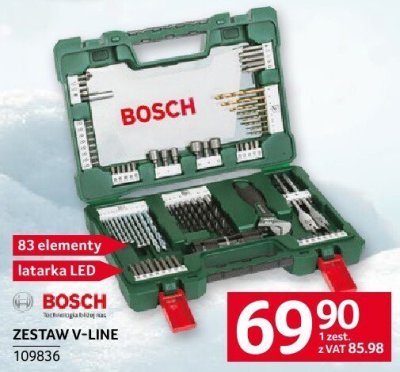 Zestaw VW-Line 83 elementy latarka LED Bosch promocja w Selgros