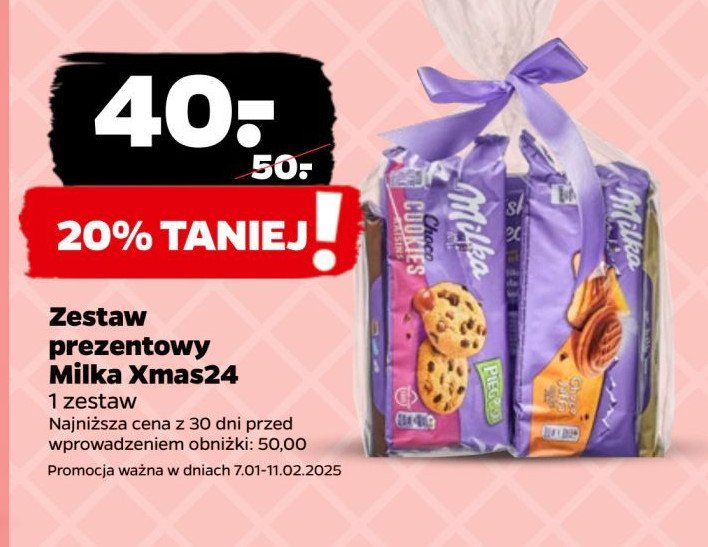 Zestaw prezentowy milka xmas24 promocja w Netto