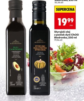 Styryjski olej z pestek dyni ChOG Biedronka 250 ml promocja w Biedronka