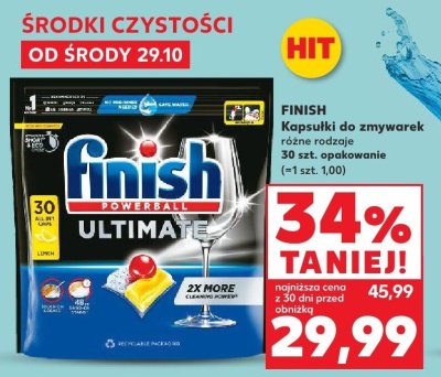 Kapsułki do zmywarek FINISH różne rodzaje 30 szt. promocja w Kaufland