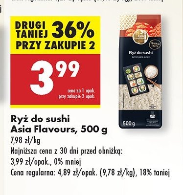 Ryż do sushi Asia flavours promocja w Biedronka