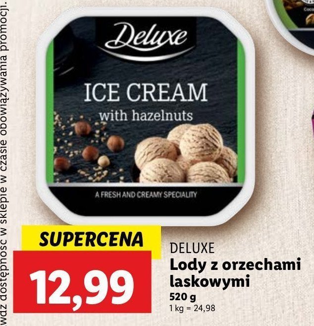 Lody z orzechami Deluxe promocja