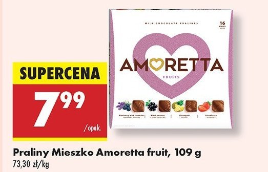 Bombonierka fruits Mieszko amoretta promocja w Biedronka