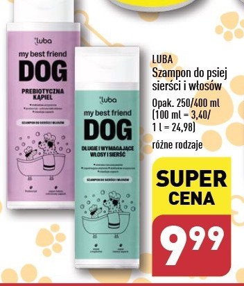 Szampon długie i wymagające włosy i sierść Luba my best friend dog promocja