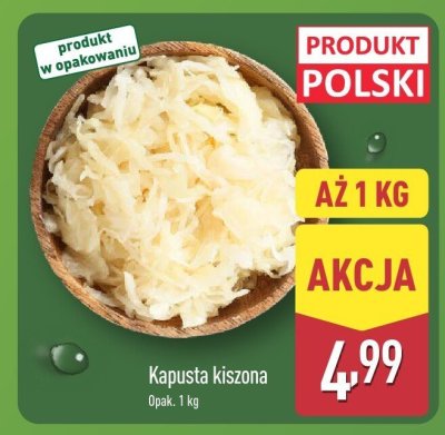 Kapusta kiszona promocja w Aldi