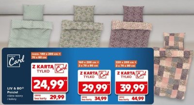 Komplet pościeli z bawełną renforce 200 x 220 cm + 2 x 70 x 80 cm Liv & bo promocja