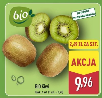 Kiwi bio 4 szt. promocja w Aldi