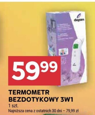 Termometr bezdotykowy 3w1 promocja w Stokrotka