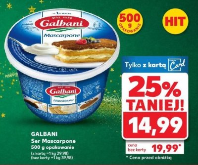 Ser Mascarpone 500 g promocja w Kaufland