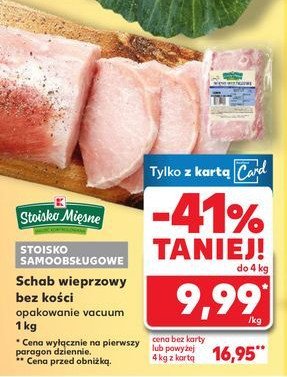 Schab wieprzowy bez kości Stoisko mięsne promocja w Kaufland