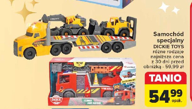 Straż pożarna z wysuwaną drabiną Dickie toys promocja