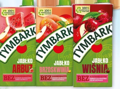 Sok jabłko brzoskwinia Tymbark 1 l MASPEX promocja w Prim Market