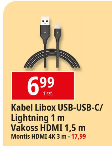 Kabel lb0115 usb-c 1 m Libox promocja