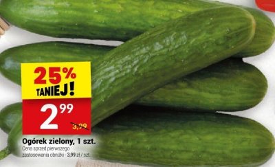 Ogórek zielony, 1 szt. promocja w Twój Market