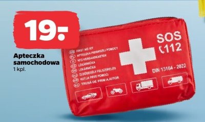 Apteczka samochodowa promocja w Netto