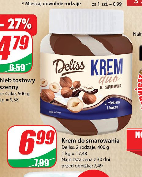 Krem kakaowo-mleczny Deliss promocja