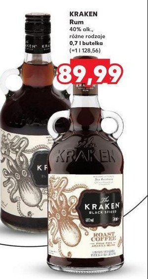 Rum The kraken black spiced promocja w Kaufland