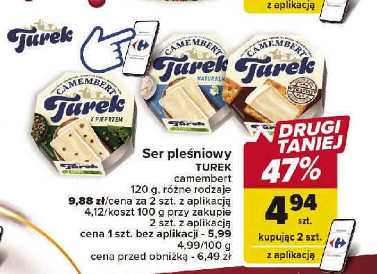 Ser camembert naturalny wyrazisty smak Turek naturek promocja