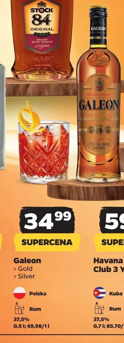 Rum Galeon gold promocja