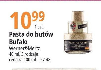 Pasta do butów czarna Bufalo promocja