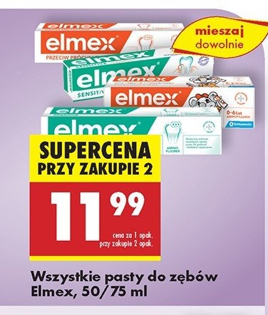 Pasta do zębów przeciw próchnicy Elmex promocja w Biedronka